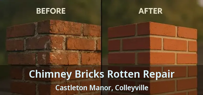Chimney Bricks Rotten Repair Castleton Manor, Colleyville - TX
