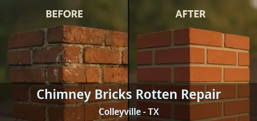 Chimney Bricks Rotten Repair Colleyville - TX