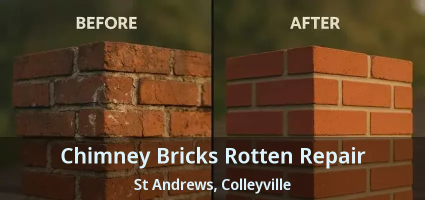 Chimney Bricks Rotten Repair St Andrews, Colleyville - TX