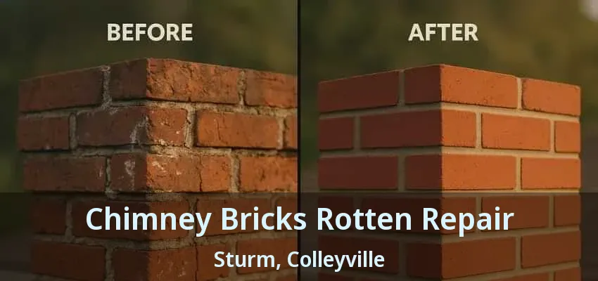 Chimney Bricks Rotten Repair Sturm, Colleyville - TX