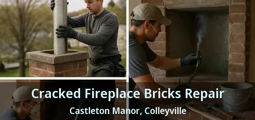 Cracked Fireplace Bricks Repair Castleton Manor, Colleyville - TX