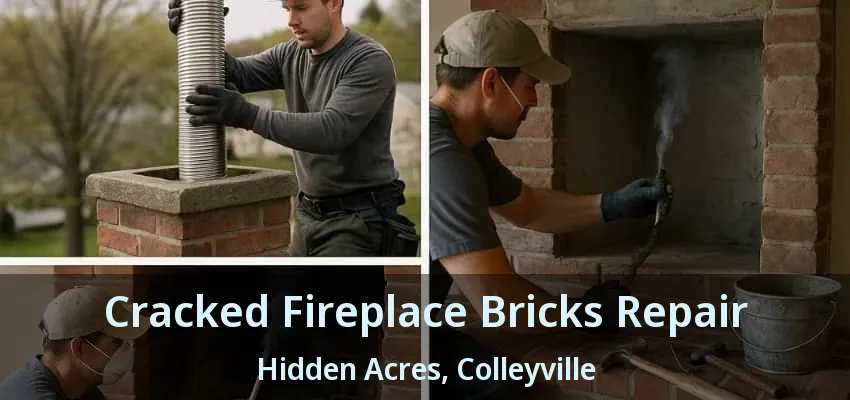 Cracked Fireplace Bricks Repair Hidden Acres, Colleyville - TX