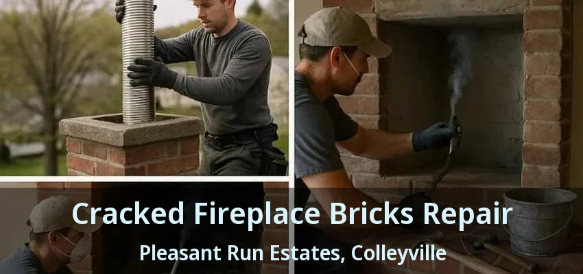 Cracked Fireplace Bricks Repair Pleasant Run Estates, Colleyville - TX