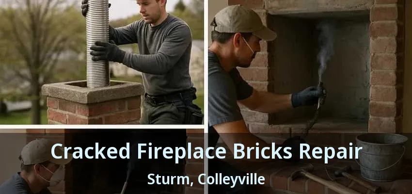 Cracked Fireplace Bricks Repair Sturm, Colleyville - TX
