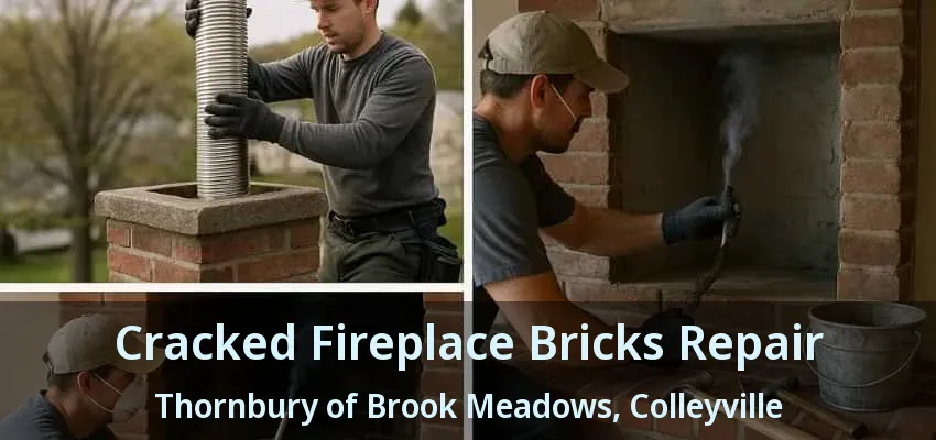 Cracked Fireplace Bricks Repair Thornbury of Brook Meadows, Colleyville - TX