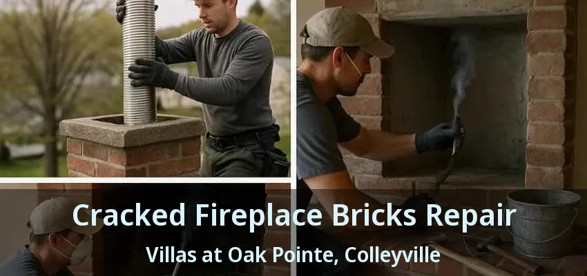 Cracked Fireplace Bricks Repair Villas at Oak Pointe, Colleyville - TX