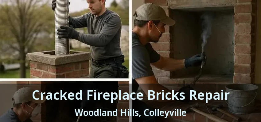 Cracked Fireplace Bricks Repair Woodland Hills, Colleyville - TX