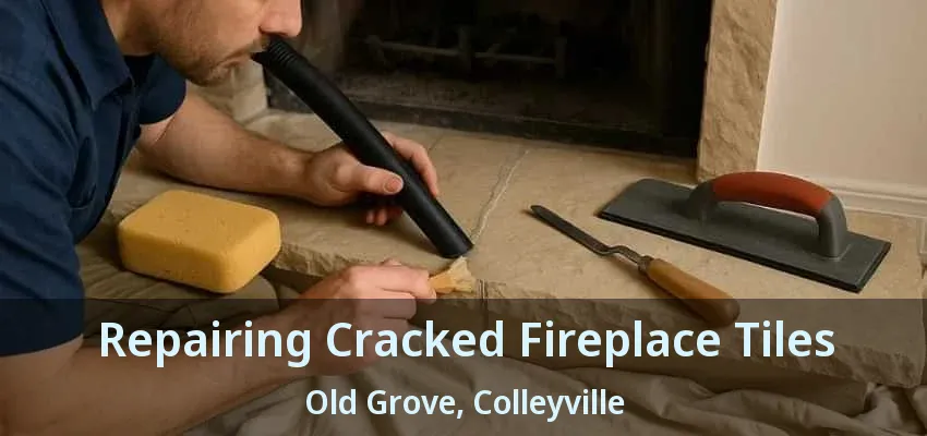 Repairing Cracked Fireplace Tiles Old Grove, Colleyville - TX