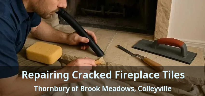 Repairing Cracked Fireplace Tiles Thornbury of Brook Meadows, Colleyville - TX