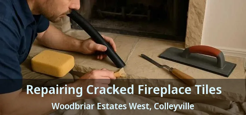 Repairing Cracked Fireplace Tiles Woodbriar Estates West, Colleyville - TX